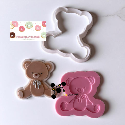 SELLING3D Casa, arredamento e bricolage:Articoli per cucina e bar:Accessori per pasticceria:Altro accessori per pasticceria Orsetto seduto stampo in 3D