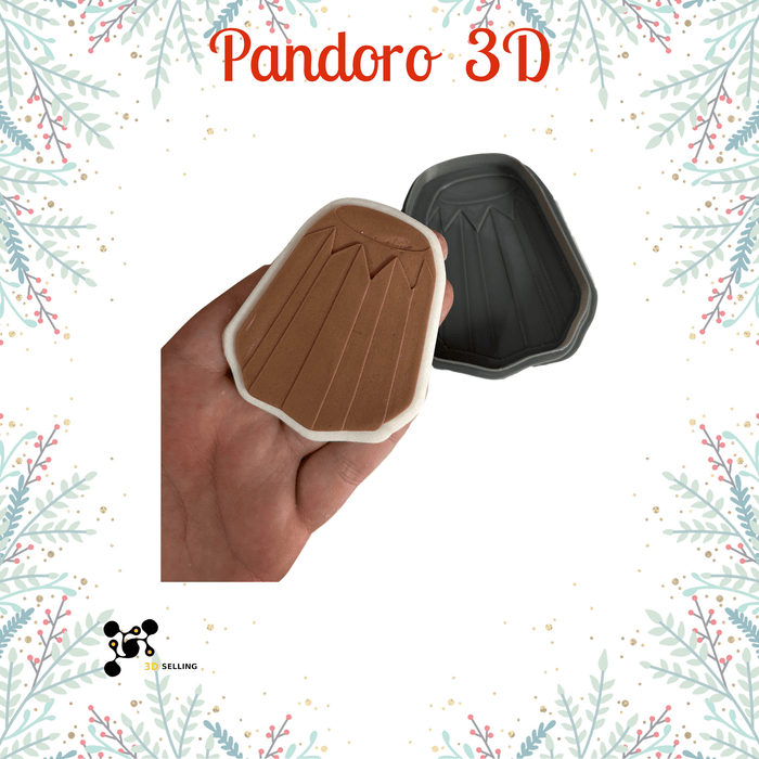 SELLING3D Casa, arredamento e bricolage:Articoli per cucina e bar:Accessori per pasticceria:Altro accessori per pasticceria Pandoro 3D – Tagliabiscotti Natalizio