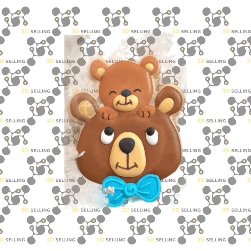 Papà orso con figlio - 3d Selling