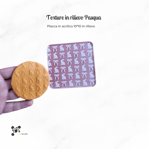 SELLING3D Casa, arredamento e bricolage:Articoli per cucina e bar:Accessori per pasticceria:Altro accessori per pasticceria Pattern in rilievo in acrilico Mod Pasqua