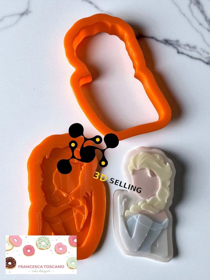 Principessa Mod1 cutter in 3D 8cm - 3d Selling