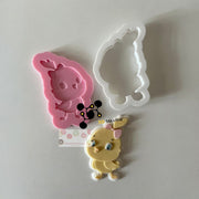 Pulcino effetto 3D 8.5cm - 3d Selling