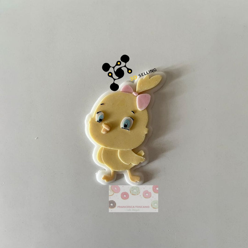Pulcino effetto 3D 8.5cm - 3d Selling