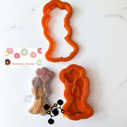 Ragazza con cuori stampo in 3D - 3d Selling