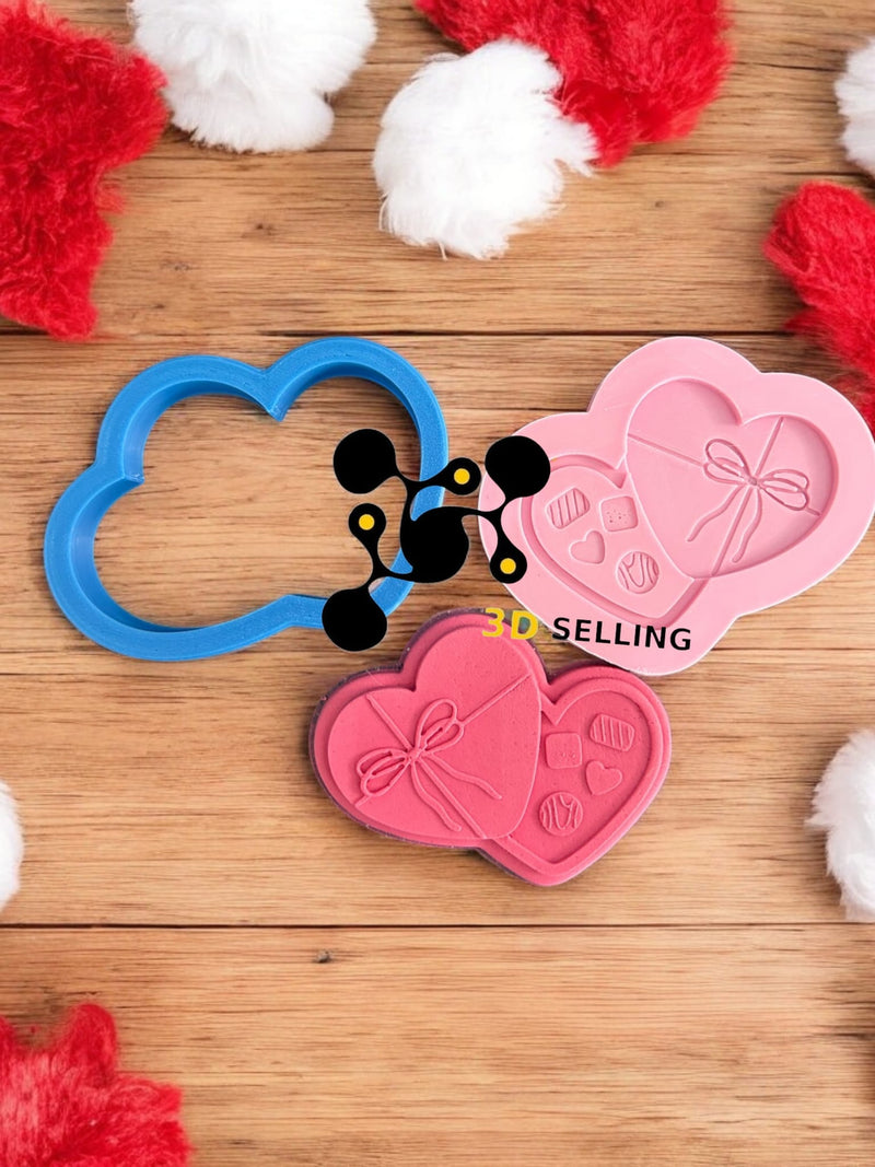 Scatola con dolcetti a cuore in rilievo effetto 3D - 3d Selling