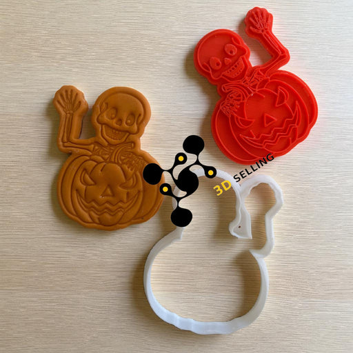 SELLING3D Casa, arredamento e bricolage:Articoli per cucina e bar:Accessori per pasticceria:Altro accessori per pasticceria Scheletro dentro la zucca