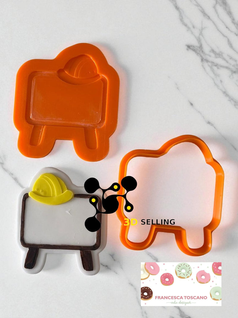 Segnaposto tema Lavori cutter 3D 9cm - 3d Selling