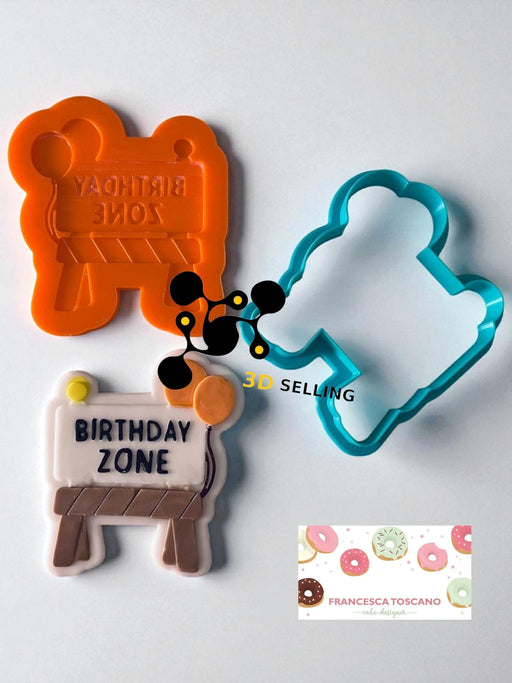 Selling3D Casa, arredamento e bricolage:Articoli per cucina e bar:Accessori per pasticceria:Altro accessori per pasticceria Segnaposto tema Lavori Mod2 cutter in 3D