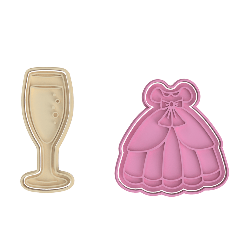 Set Calice e abito da sposa - 3d Selling