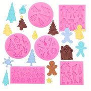 Set 6 stampi in silicone Natalizi - 3d Selling