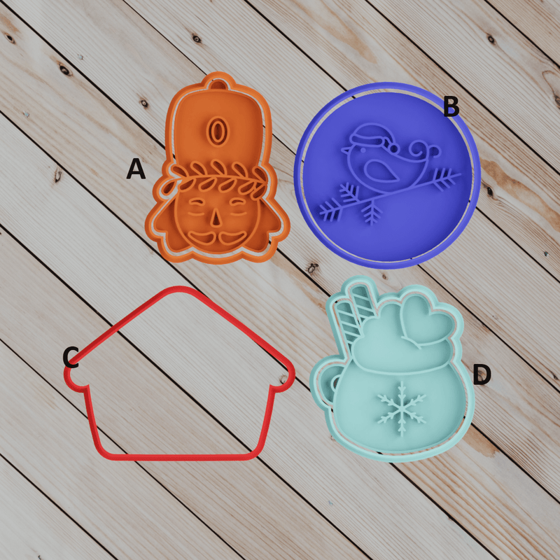 Set di Natale da 4 pezzi mod13 - 3d Selling