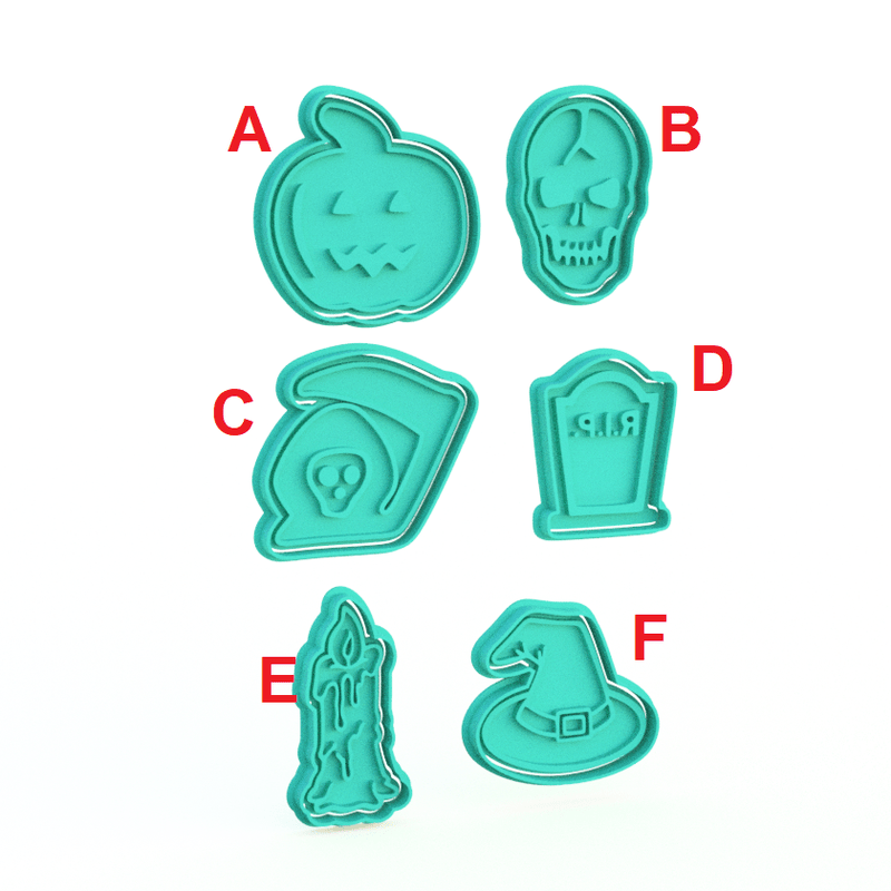 Set Halloween 6 pezzi 8cm Mod1 - 3d Selling