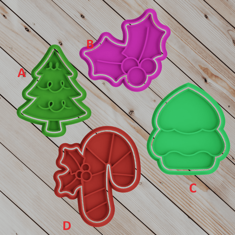Set Natale 4 pezzi 8cm - 3d Selling