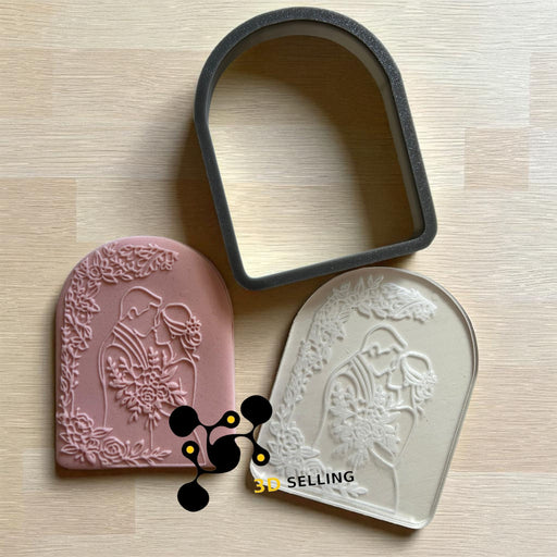 SELLING3D Casa, arredamento e bricolage:Articoli per cucina e bar:Accessori per pasticceria:Altro accessori per pasticceria Sposi in rilievo in acrilico
