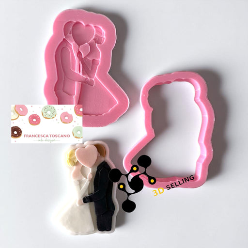 Selling3D Casa, arredamento e bricolage:Articoli per cucina e bar:Accessori per pasticceria:Altro accessori per pasticceria Sposi stampo in 3D