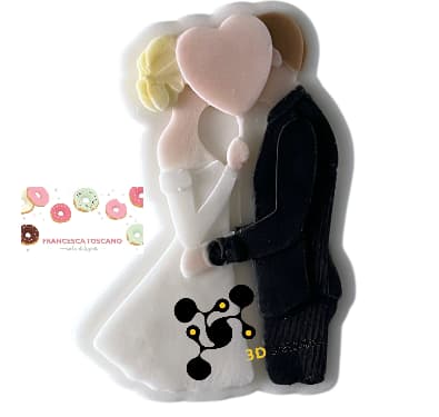 Selling3D Casa, arredamento e bricolage:Articoli per cucina e bar:Accessori per pasticceria:Altro accessori per pasticceria Sposi stampo in 3D