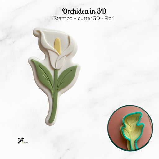 SELLING3D Casa, arredamento e bricolage:Articoli per cucina e bar:Accessori per pasticceria:Altro accessori per pasticceria Stampo Calla – Cutter  3D