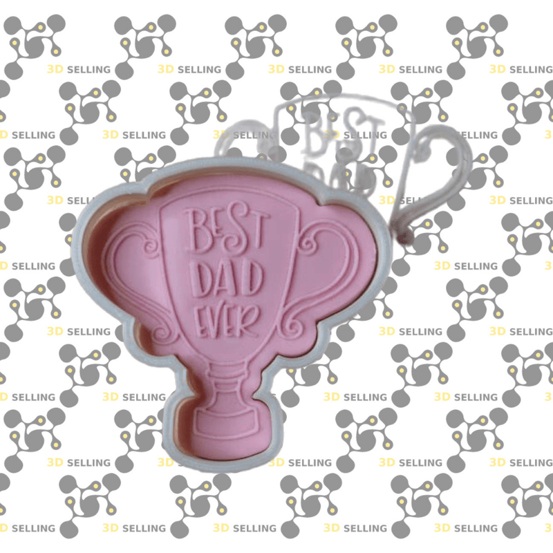 Stampo in acrilico Best Dad Ever - 3d Selling