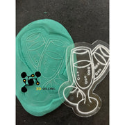 Stampo in acrilico bicchieri Champagne - 3d Selling