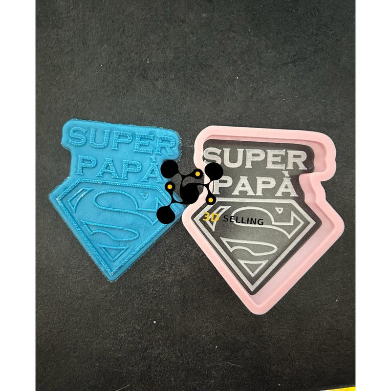 Stampo in acrilico + cutter super Papà - 3d Selling