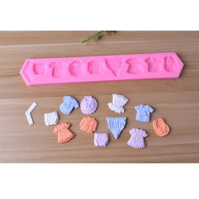 Stampo in silicone abiti bimbi ideale per baby shower - 3d Selling