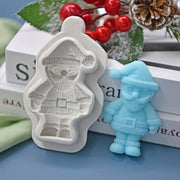 Stampo in silicone Babbo Natale effetto 3D - 3d Selling