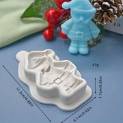 Stampo in silicone Babbo Natale effetto 3D - 3d Selling