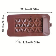 Stampo in silicone tavoletta cioccolata Mod Triangolare - 3d Selling