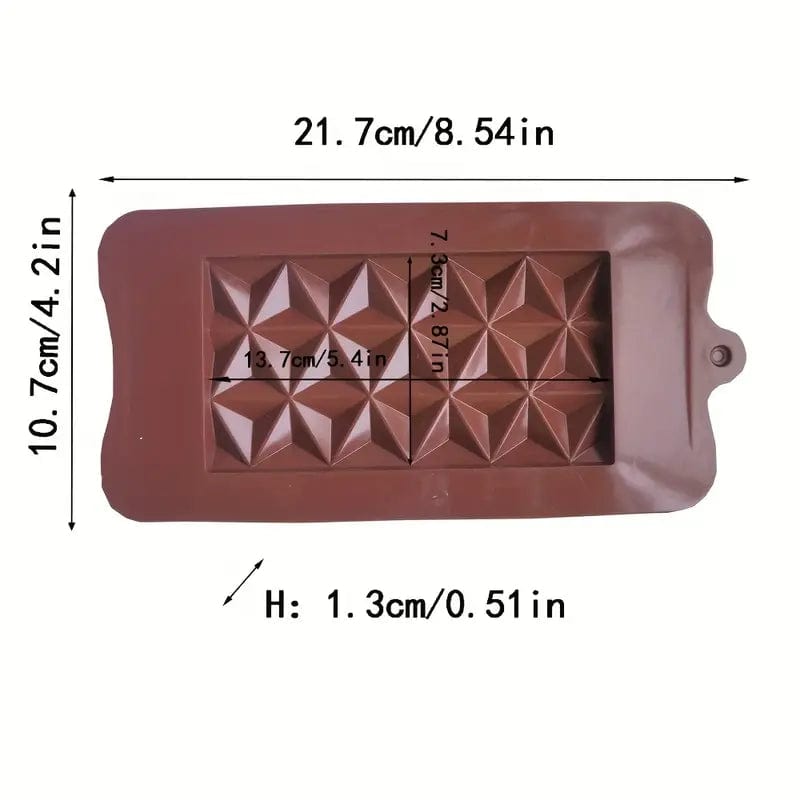 Stampo in silicone tavoletta cioccolata Mod Triangolare - 3d Selling