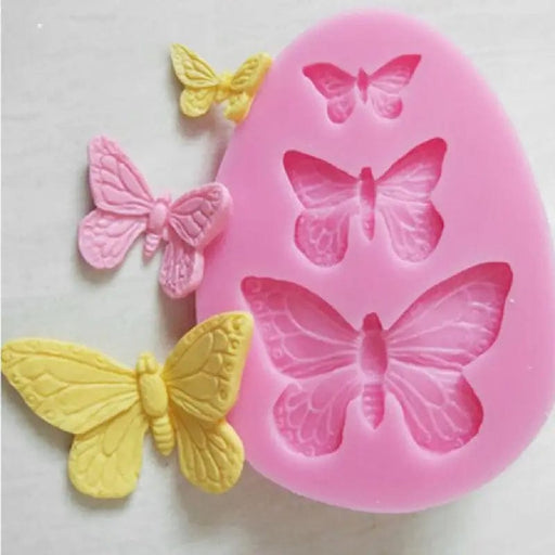 Selling3D Casa, arredamento e bricolage:Articoli per cucina e bar:Accessori per pasticceria:Altro accessori per pasticceria Stampo in silicone tris di Farfalle