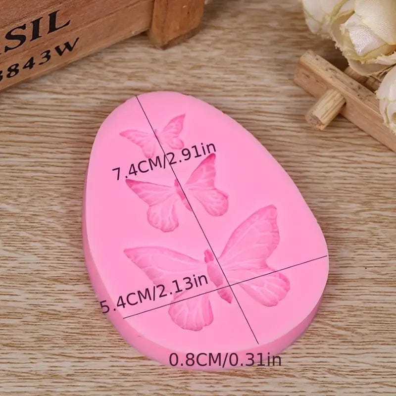 Stampo in silicone tris di Farfalle - 3d Selling