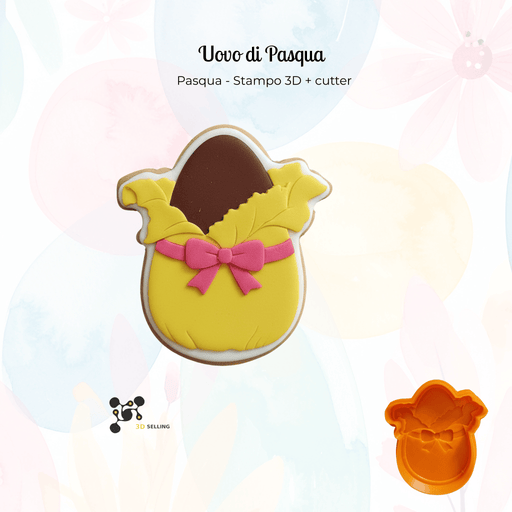 SELLING3D Casa, arredamento e bricolage:Articoli per cucina e bar:Accessori per pasticceria:Altro accessori per pasticceria Stampo uovo – Cutter  3D Pasqua
