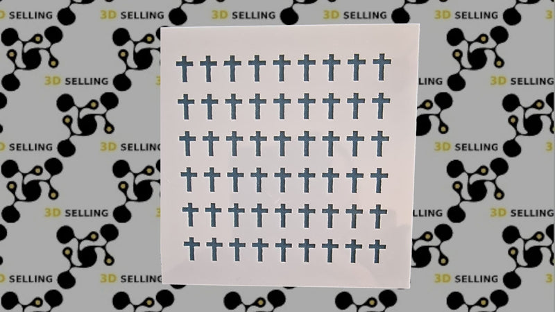 Stencil 10*10 Croci Mod1 - 3d Selling