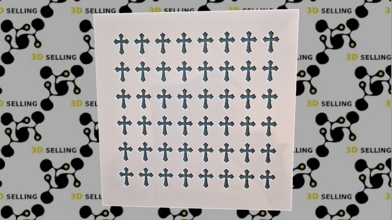 Stencil 10*10 Croci Mod2 - 3d Selling