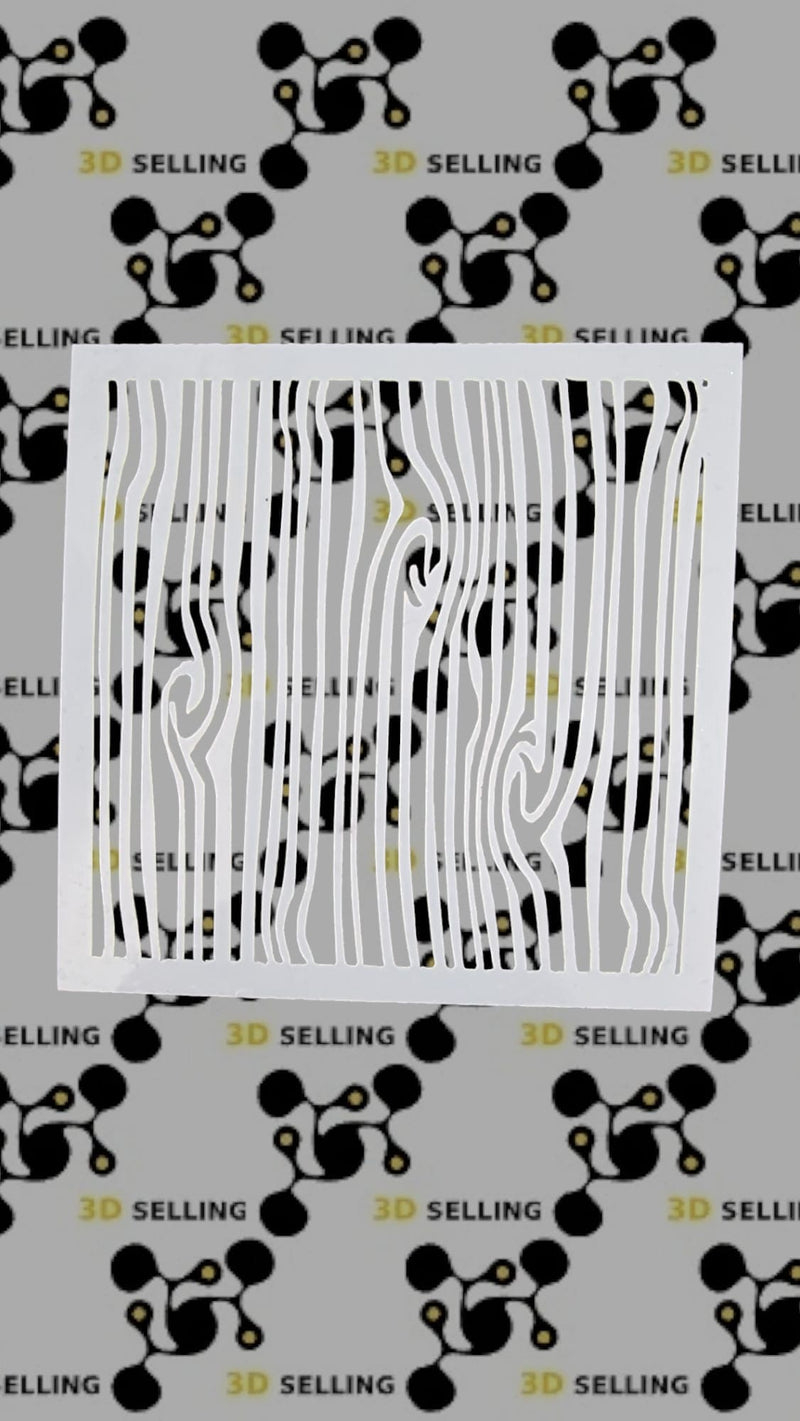 Stencil 10*10 Effetto Legno - 3d Selling