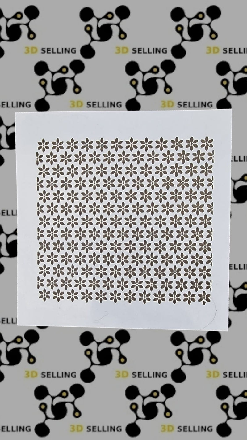 Stencil 10*10  Fiorellini - 3d Selling