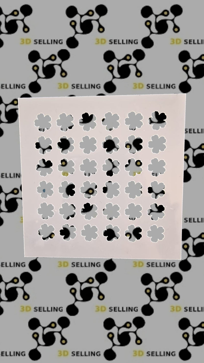 Stencil 10*10 Fiori - 3d Selling