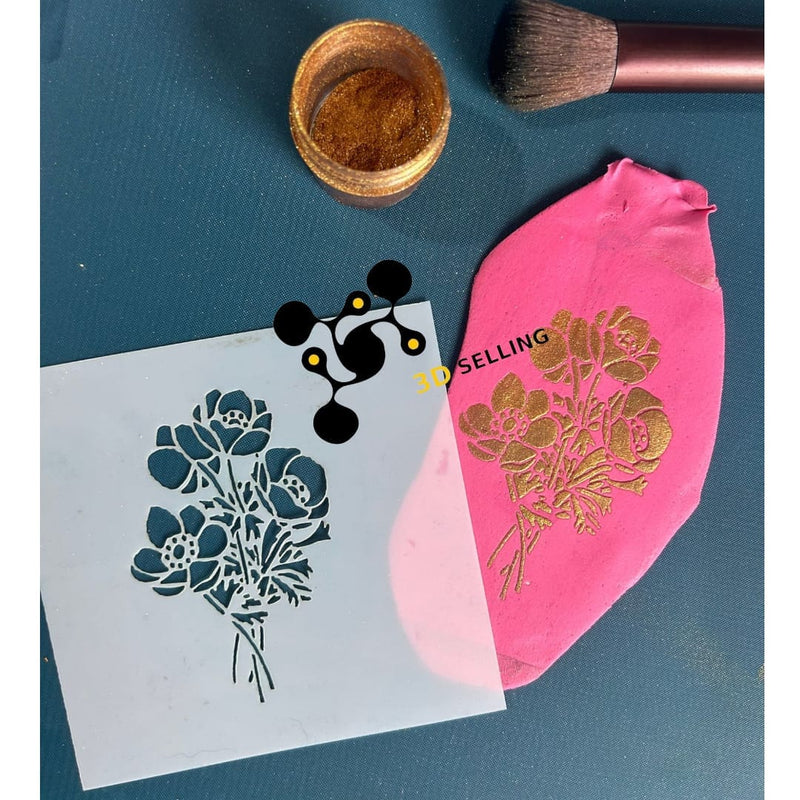 Stencil mazzo di fiori - 3d Selling