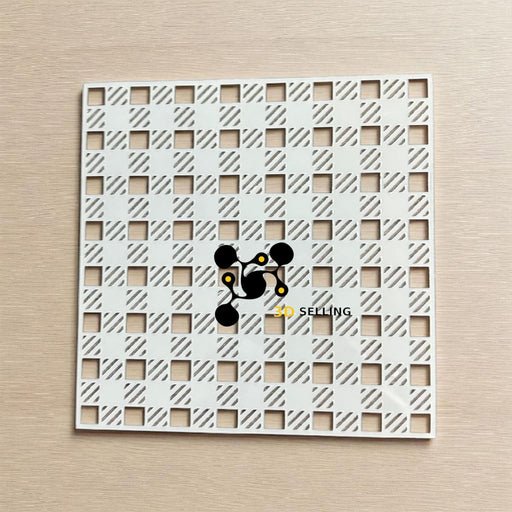 SELLING3D Casa, arredamento e bricolage:Articoli per cucina e bar:Accessori per pasticceria:Altro accessori per pasticceria Stencil quadrettato 10*10