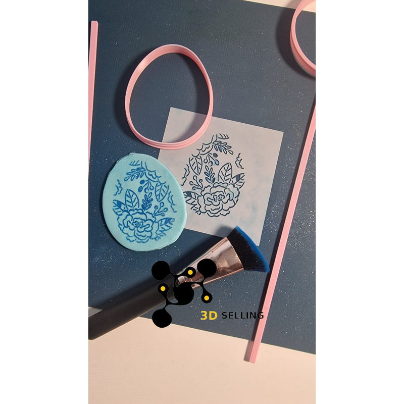 Stencil Uovo decorato - 3d Selling