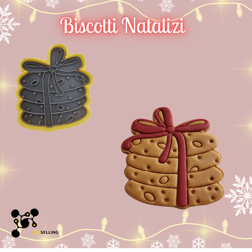 SELLING3D Casa, arredamento e bricolage:Articoli per cucina e bar:Accessori per pasticceria:Altro accessori per pasticceria Tagliabiscotti Biscotti Natalizi ad Incisione