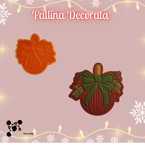 SELLING3D Casa, arredamento e bricolage:Articoli per cucina e bar:Accessori per pasticceria:Altro accessori per pasticceria Tagliabiscotti Pallina Decorata ad Incisione