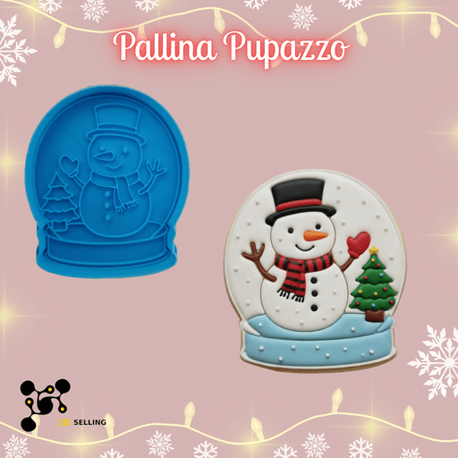 SELLING3D Casa, arredamento e bricolage:Articoli per cucina e bar:Accessori per pasticceria:Altro accessori per pasticceria Tagliabiscotti Pallina Pupazzo di neve ad Incisione