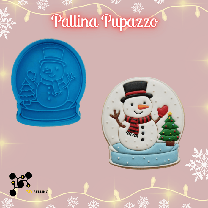 SELLING3D Casa, arredamento e bricolage:Articoli per cucina e bar:Accessori per pasticceria:Altro accessori per pasticceria Tagliabiscotti Pallina Pupazzo di neve ad Incisione