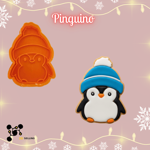 SELLING3D Casa, arredamento e bricolage:Articoli per cucina e bar:Accessori per pasticceria:Altro accessori per pasticceria Tagliabiscotti Pinguino ad Incisione