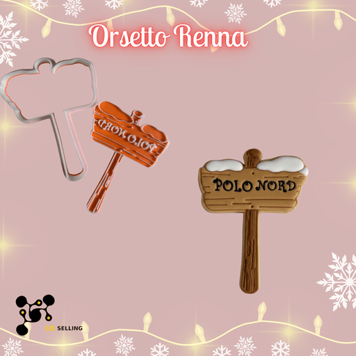 SELLING3D Casa, arredamento e bricolage:Articoli per cucina e bar:Accessori per pasticceria:Altro accessori per pasticceria Tagliabiscotti Polo Nord