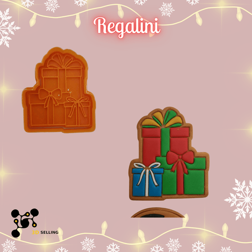 SELLING3D Casa, arredamento e bricolage:Articoli per cucina e bar:Accessori per pasticceria:Altro accessori per pasticceria Tagliabiscotti Regalini ad Incisione – Dettagli Natalizi Perfetti