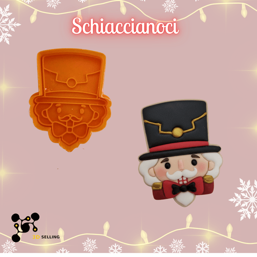 SELLING3D Casa, arredamento e bricolage:Articoli per cucina e bar:Accessori per pasticceria:Altro accessori per pasticceria Tagliabiscotti Schiaccianoci ad Incisione