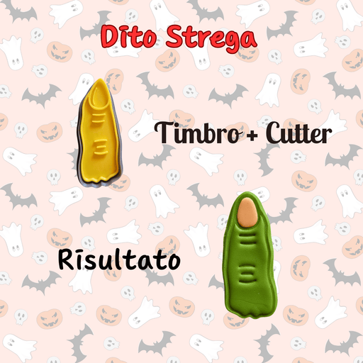 SELLING3D Casa, arredamento e bricolage:Articoli per cucina e bar:Accessori per pasticceria:Altro accessori per pasticceria Tagliabiscotto Dito strega 8cm