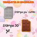 SELLING3D Casa, arredamento e bricolage:Articoli per cucina e bar:Accessori per pasticceria:Altro accessori per pasticceria Tagliabiscotto Tavoletta di Cioccolata 3D – Stampo biscotti Candy Party